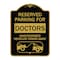 Signmission Reserved Parking for Doctors Unauthorized Vehicles Towed Away, A-DES-BG-1824-23115 A-DES-BG-1824-23115 - alternate 1